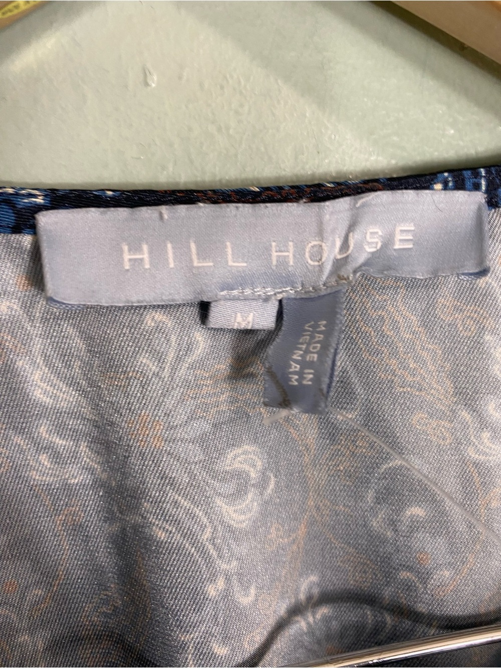 Hill House The Rosely Dress Floral Blue Maxi Medium - Picture 5 of 7